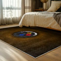 NFL Pittsburgh Steelers Football Team Logo Sport Carpet Area Rug Home Decor Gift PSW290