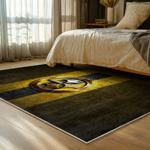 nfl pittsburgh steelers football team logo sport carpet area rug home decor bed room psw291