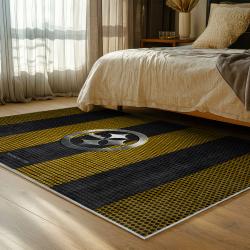 NFL Pittsburgh Steelers Football Team Logo Sport Carpet Area Rug Home Decor Gift PSW294