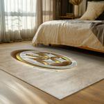 nfl pittsburgh steelers football team logo sport carpet area rug home decor bed room psw299