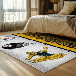 NFL Pittsburgh Steelers Football Team Logo Sport Carpet Area Rug Home Decor Gift PSW98
