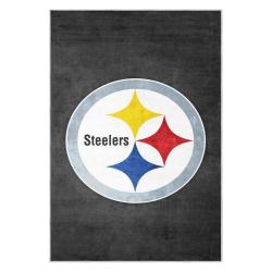 nfl pittsburgh steelers football team logo sport carpet area rug home decor gift psw101