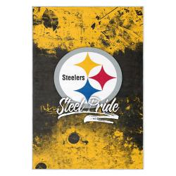 nfl pittsburgh steelers football team logo sport carpet area rug home decor gift psw106