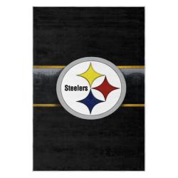 nfl pittsburgh steelers football team logo sport carpet area rug home decor gift psw110