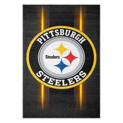nfl pittsburgh steelers football team logo sport carpet area rug home decor gift psw112