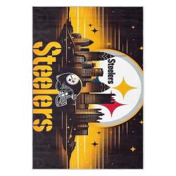 nfl pittsburgh steelers football team logo sport carpet area rug home decor gift psw131