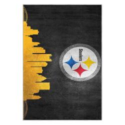 nfl pittsburgh steelers football team logo sport carpet area rug home decor gift psw144