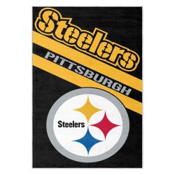 nfl pittsburgh steelers football team logo sport carpet area rug home decor gift psw154