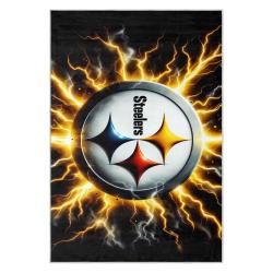 nfl pittsburgh steelers football team logo sport carpet area rug home decor gift psw155