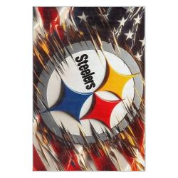 nfl pittsburgh steelers football team logo sport carpet area rug home decor gift psw166