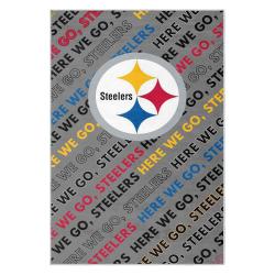 nfl pittsburgh steelers football team logo sport carpet area rug home decor gift psw190