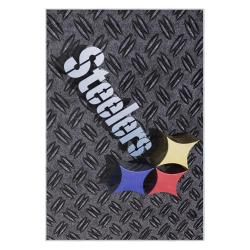 nfl pittsburgh steelers football team logo sport carpet area rug home decor gift psw192