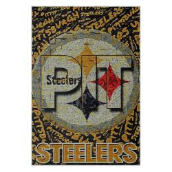 nfl pittsburgh steelers football team logo sport carpet area rug home decor gift psw199