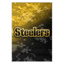 nfl pittsburgh steelers football team logo sport carpet area rug home decor gift psw200