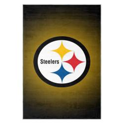 nfl pittsburgh steelers football team logo sport carpet area rug home decor gift psw204