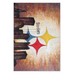 nfl pittsburgh steelers football team logo sport carpet area rug home decor gift psw208