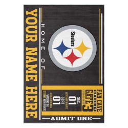 nfl pittsburgh steelers football team logo sport carpet area rug home decor gift psw213