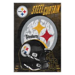 nfl pittsburgh steelers football team logo sport carpet area rug home decor gift psw218