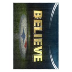 nfl pittsburgh steelers football team logo sport carpet area rug home decor gift psw220
