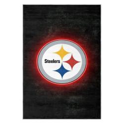 nfl pittsburgh steelers football team logo sport carpet area rug home decor gift psw221