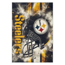 nfl pittsburgh steelers football team logo sport carpet area rug home decor gift psw231