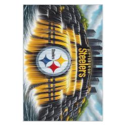 nfl pittsburgh steelers football team logo sport carpet area rug home decor gift psw234