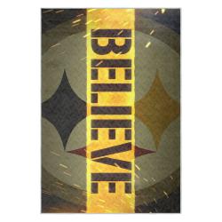 nfl pittsburgh steelers football team logo sport carpet area rug home decor gift psw239