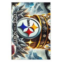 nfl pittsburgh steelers football team logo sport carpet area rug home decor gift psw245