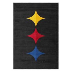 nfl pittsburgh steelers football team logo sport carpet area rug home decor gift psw246