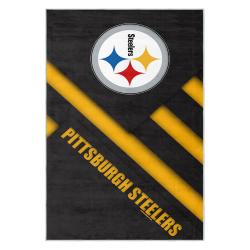 nfl pittsburgh steelers football team logo sport carpet area rug home decor gift psw248