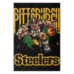 nfl pittsburgh steelers football team logo sport carpet area rug home decor gift psw254