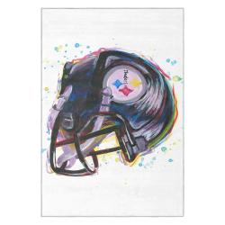 nfl pittsburgh steelers football team logo sport carpet area rug home decor gift psw257