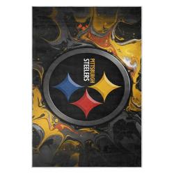 nfl pittsburgh steelers football team logo sport carpet area rug home decor gift psw261