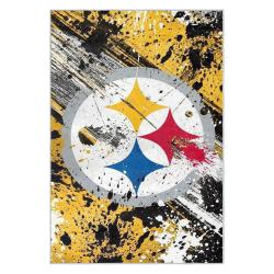 nfl pittsburgh steelers football team logo sport carpet area rug home decor gift psw265