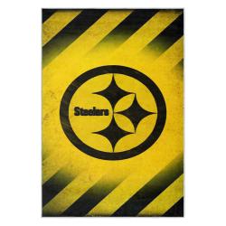 nfl pittsburgh steelers football team logo sport carpet area rug home decor gift psw271
