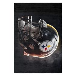 nfl pittsburgh steelers football team logo sport carpet area rug home decor gift psw272