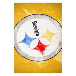nfl pittsburgh steelers football team logo sport carpet area rug home decor gift psw286