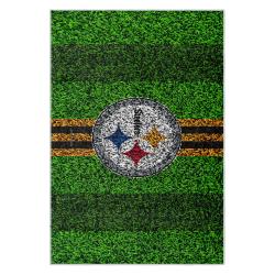 nfl pittsburgh steelers football team logo sport carpet area rug home decor gift psw293