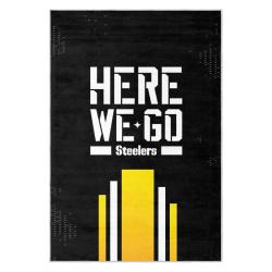 nfl pittsburgh steelers football team logo sport carpet area rug home decor gift psw88