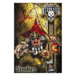 nfl pittsburgh steelers football team logo sport carpet area rug home decor gift psw90