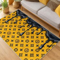 nfl pittsburgh steelers football team logo sport carpet area rug home decor living room psw100