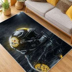 nfl pittsburgh steelers football team logo sport carpet area rug home decor living room psw93