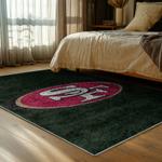 nfl san francisco 49ers football team logo sport carpet area rug home decor bed room fs129