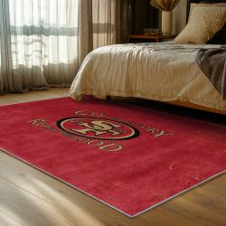 NFL San Francisco 49ers Rectangle Rug Personalized Non-Slip Carpet Gift For Football Fans FS131