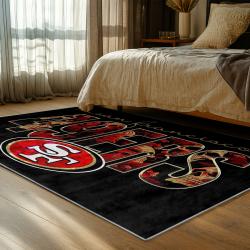 NFL San Francisco 49ers Football Team Logo Sport Carpet Area Rug Home Decor Gift 49ers Faithful FS137