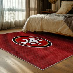 NFL San Francisco 49ers Football Team Logo Sport Carpet Area Rug Home Decor Gift 49ers Faithful FS140