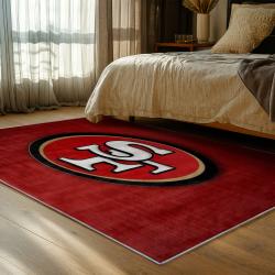 NFL San Francisco 49ers Football Team Logo Sport Carpet Area Rug Home Decor Gift 49ers Faithful FS141