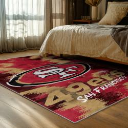 NFL San Francisco 49ers Football Team Logo Sport Carpet Area Rug Home Decor Gift 49ers Faithful FS144