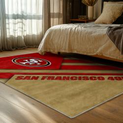 NFL San Francisco 49ers Football Team Logo Sport Carpet Area Rug Home Decor Gift 49ers Faithful FS145