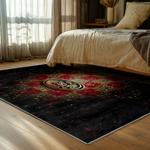 nfl san francisco 49ers football team logo sport carpet area rug home decor bed room fs148